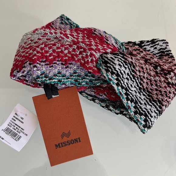 MISSONI Chevron Knotted Headband main image 5